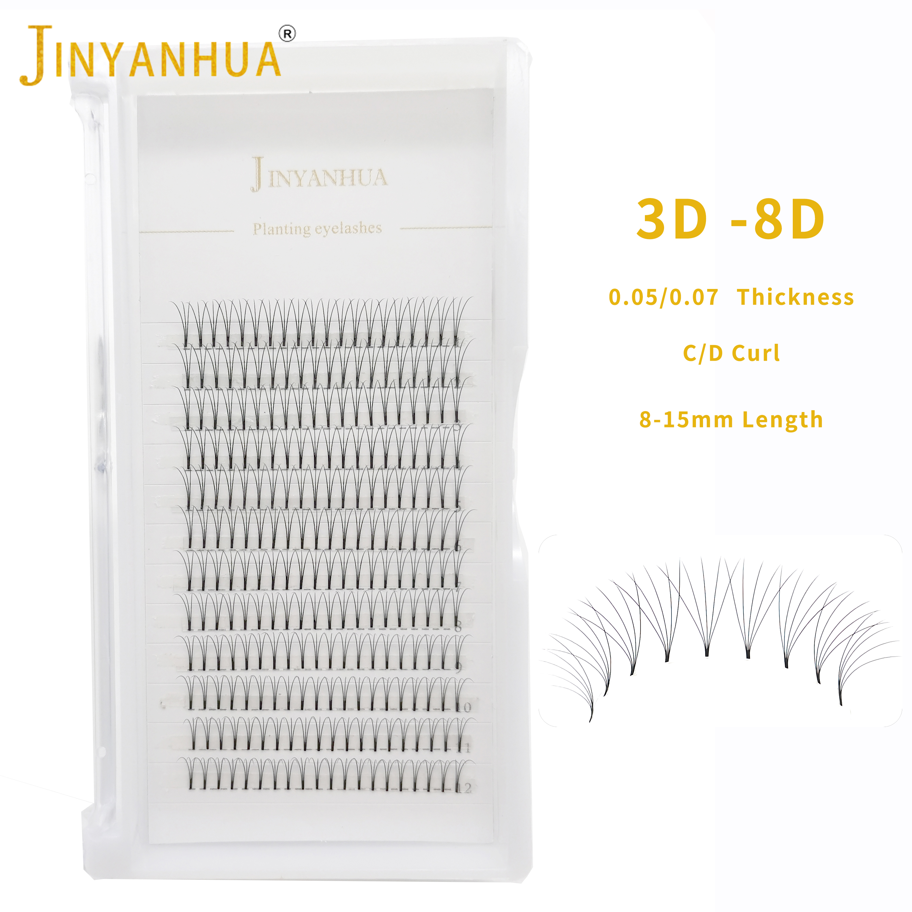 Eyelash Extension Japan - Eyelash Extension 3D4D5D6D7D8D Premade Fans Lashes