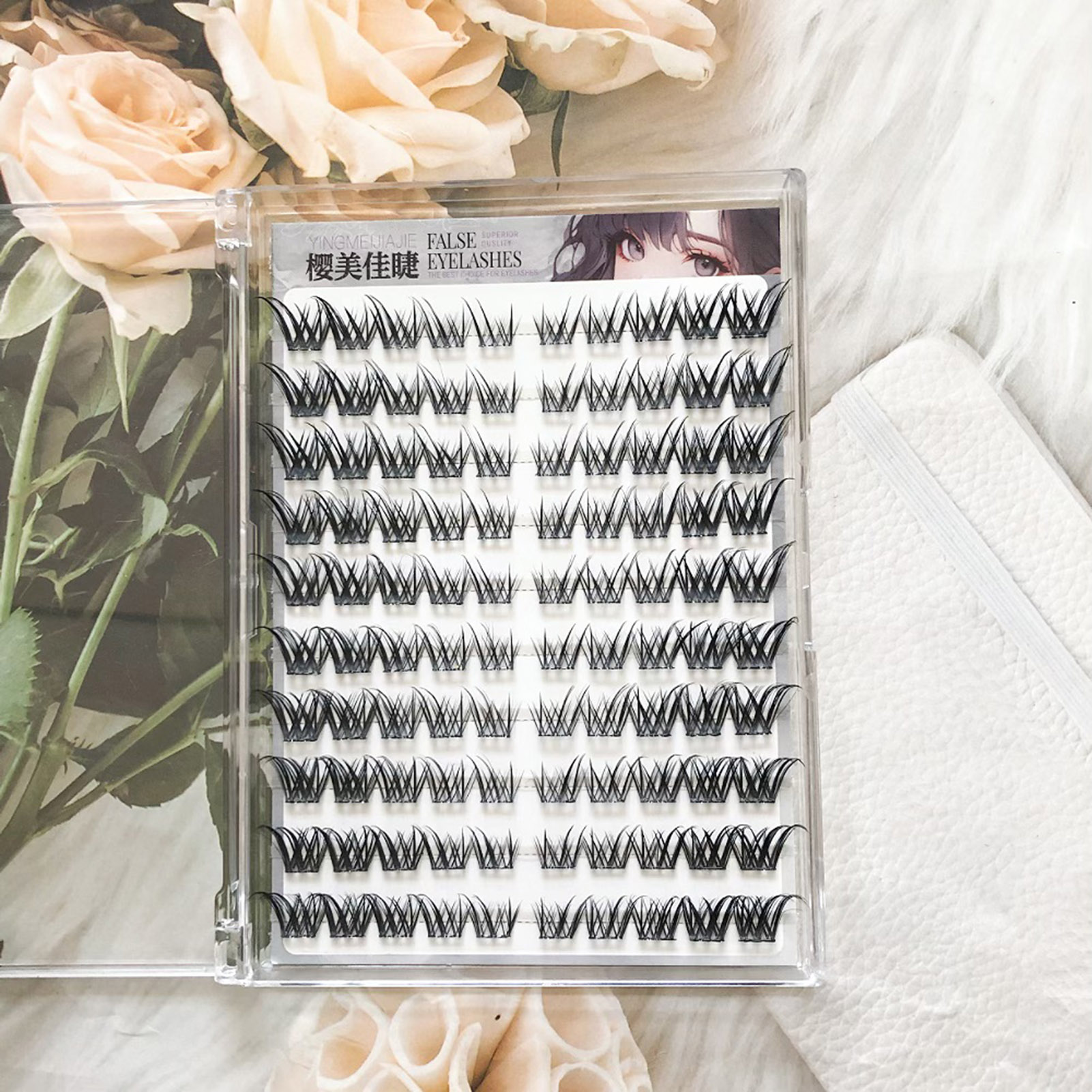 Eyelash Extension Japan - Natural Asian Mixed false Eyelashes Fluffy