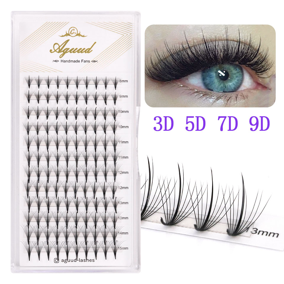 Eyelash Extension Japan - AGUUD Premade Wispy Fan Lashes Russia