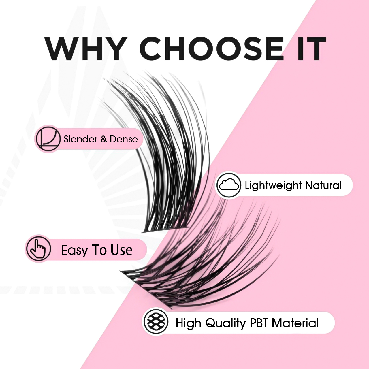 YUANZHIJIE 36PCS Cluster Cat E - Eyelash Extension Cat Eye Wispy 评论和价格