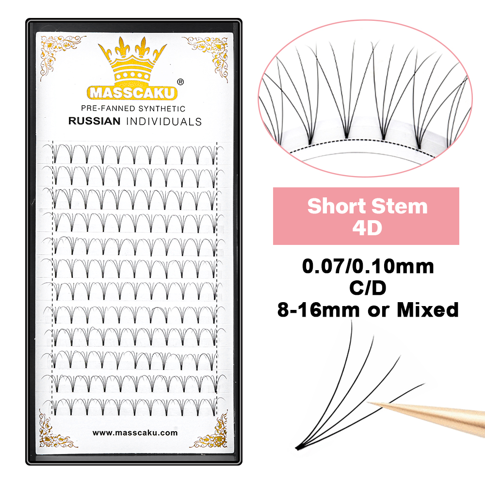 MASSCAKU Premade Russian Volum - Eyelash Extension Review 评论和价格
