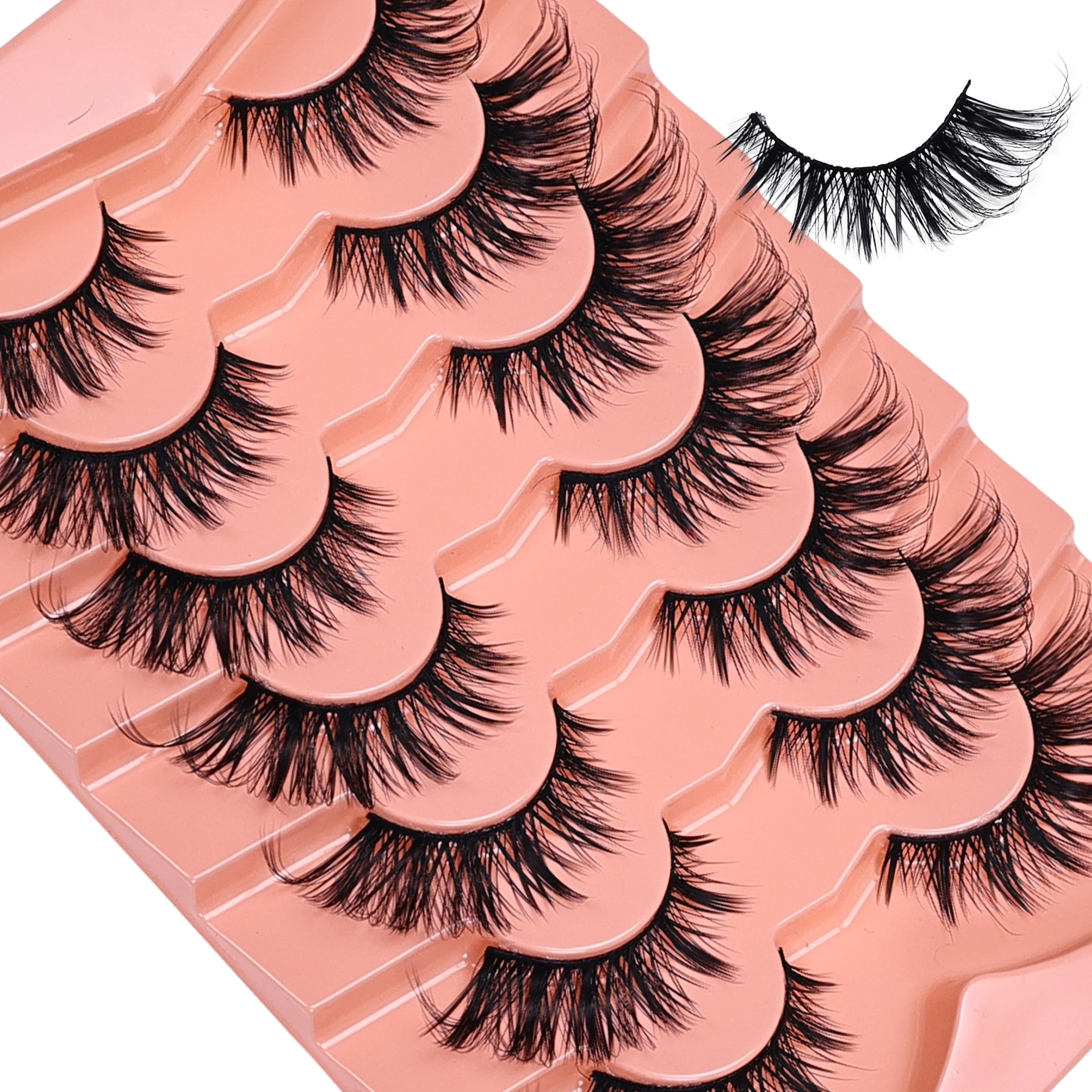 21Pairs/35Pairs Cat Eye False  - Eyelash Extension Cat Eye Wispy 评论和价格