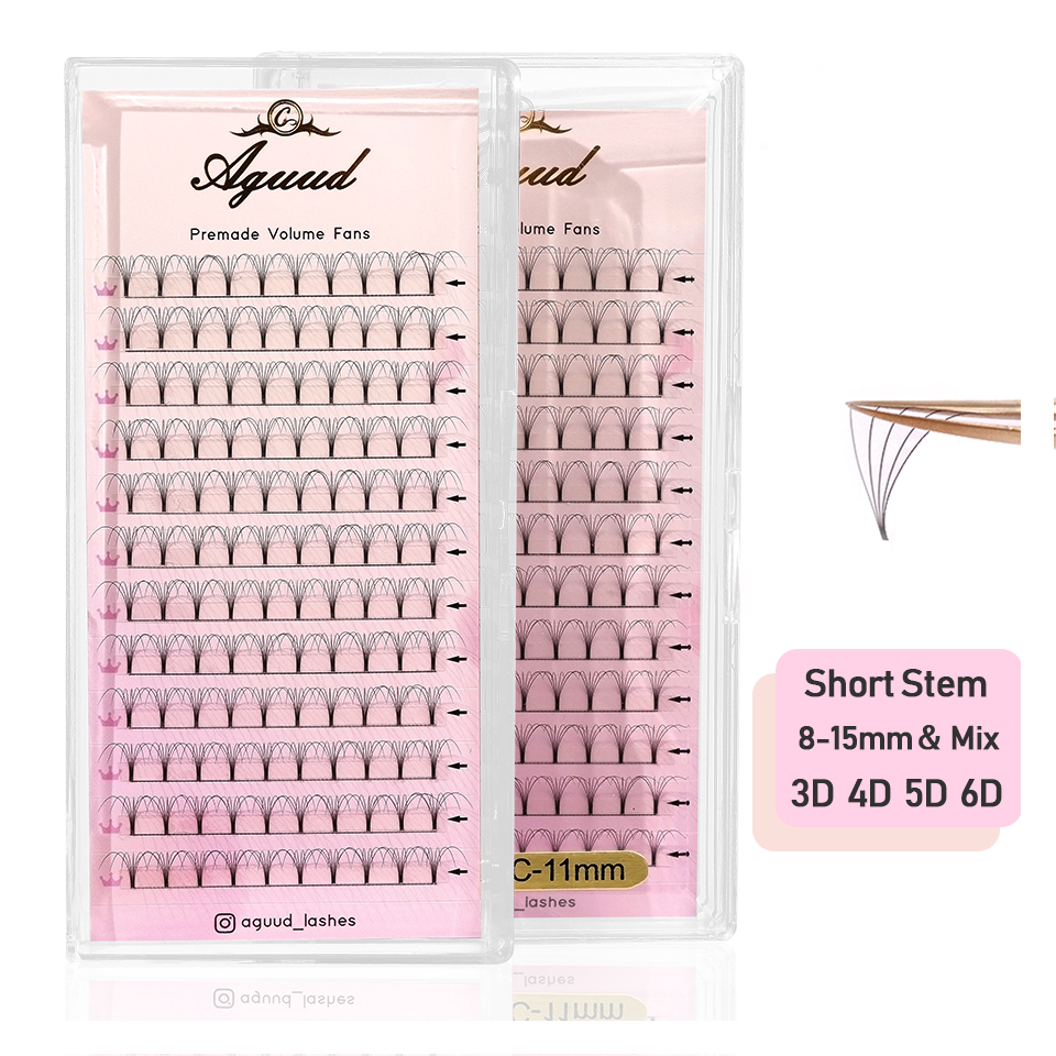 AGUUD Soft Natural Premade Vol - Eyelash Extension Review 评论和价格