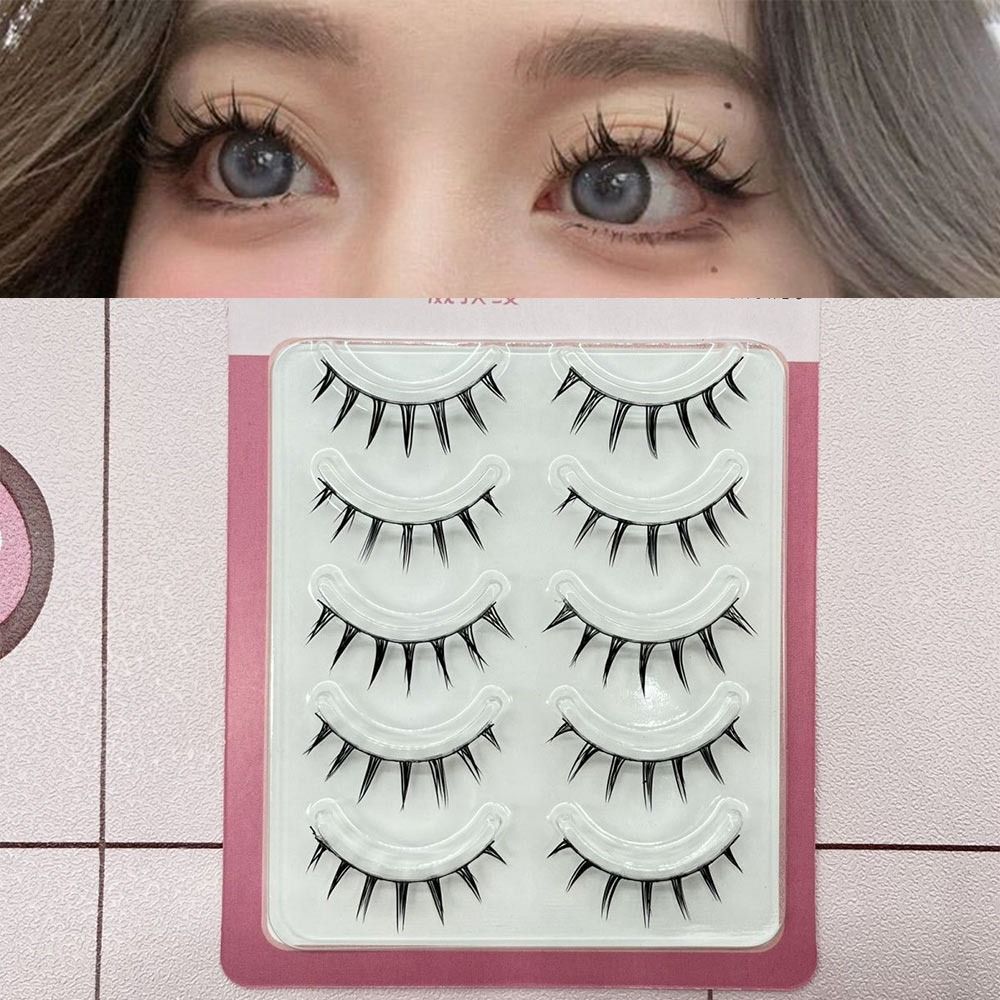 Faux Mink False Eyelashes 5 Pa - Eyelash Extension Anime 评论和价格