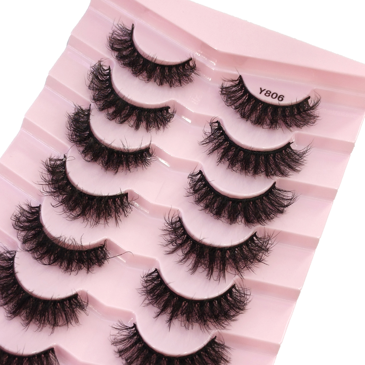 Cat Eye Eyelashes 3D Natural F - Eyelash Extension Cat Eye Wispy 评论和价格
