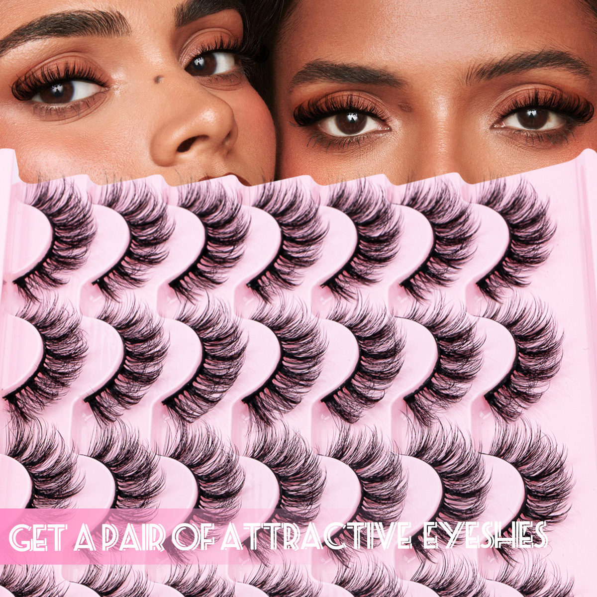 Cat Eye Lashes Faux Mink Eyela - Eyelash Extension Cat Eye Wispy 评论和价格