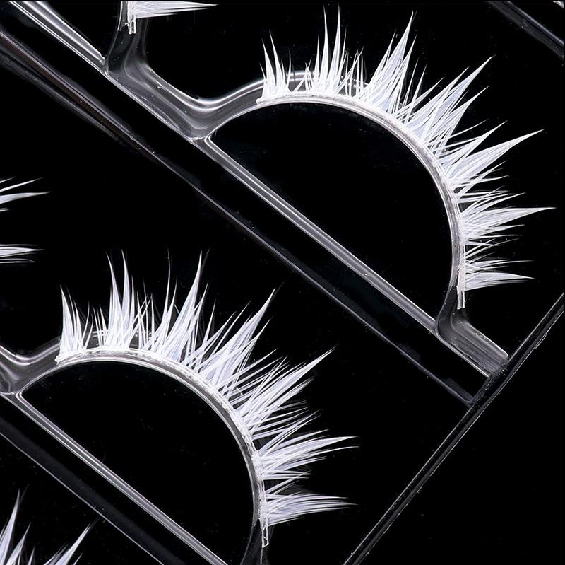 White False Eyelashes Cosplay  - Eyelash Extension Anime 评论和价格