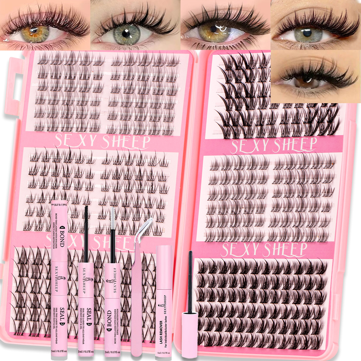DIY Eyelashes Clusters Natural - Eyelash Extension Anime 评论和价格
