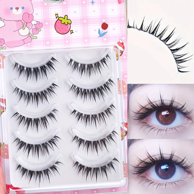 5 pairs of wet comic eyelashes - Eyelash Extension Japan 评论和价格