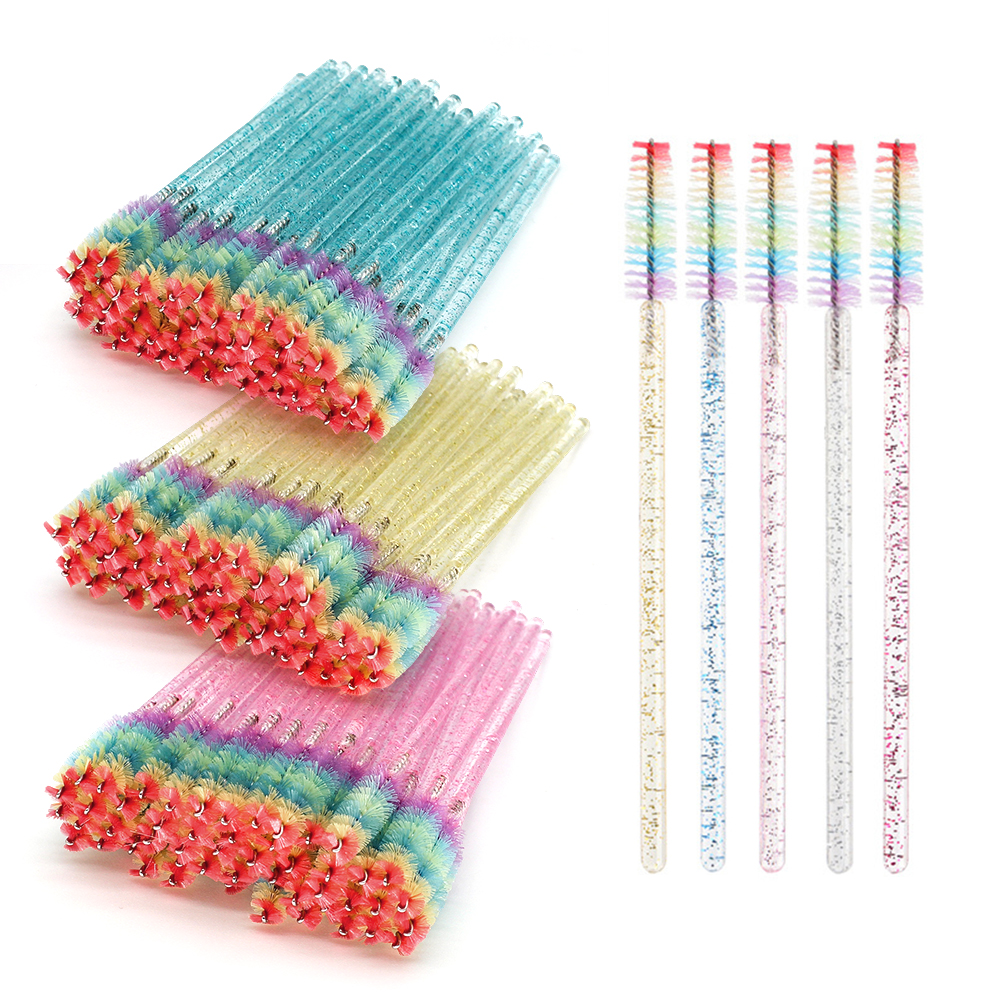 50PCS Rainbow Crystal Eyelash  - Eyelash Extension Review 评论和价格