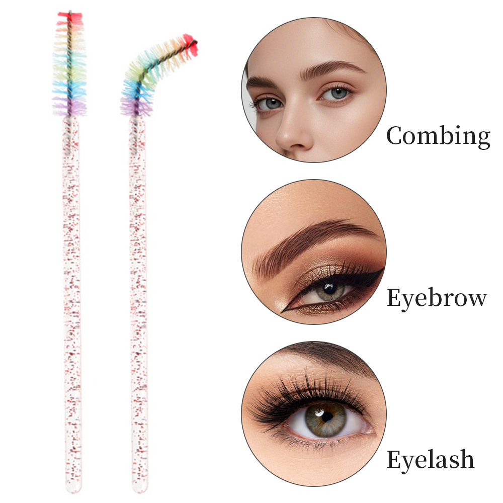 50PCS Rainbow Crystal Eyelash  - Eyelash Extension Review 评论和价格