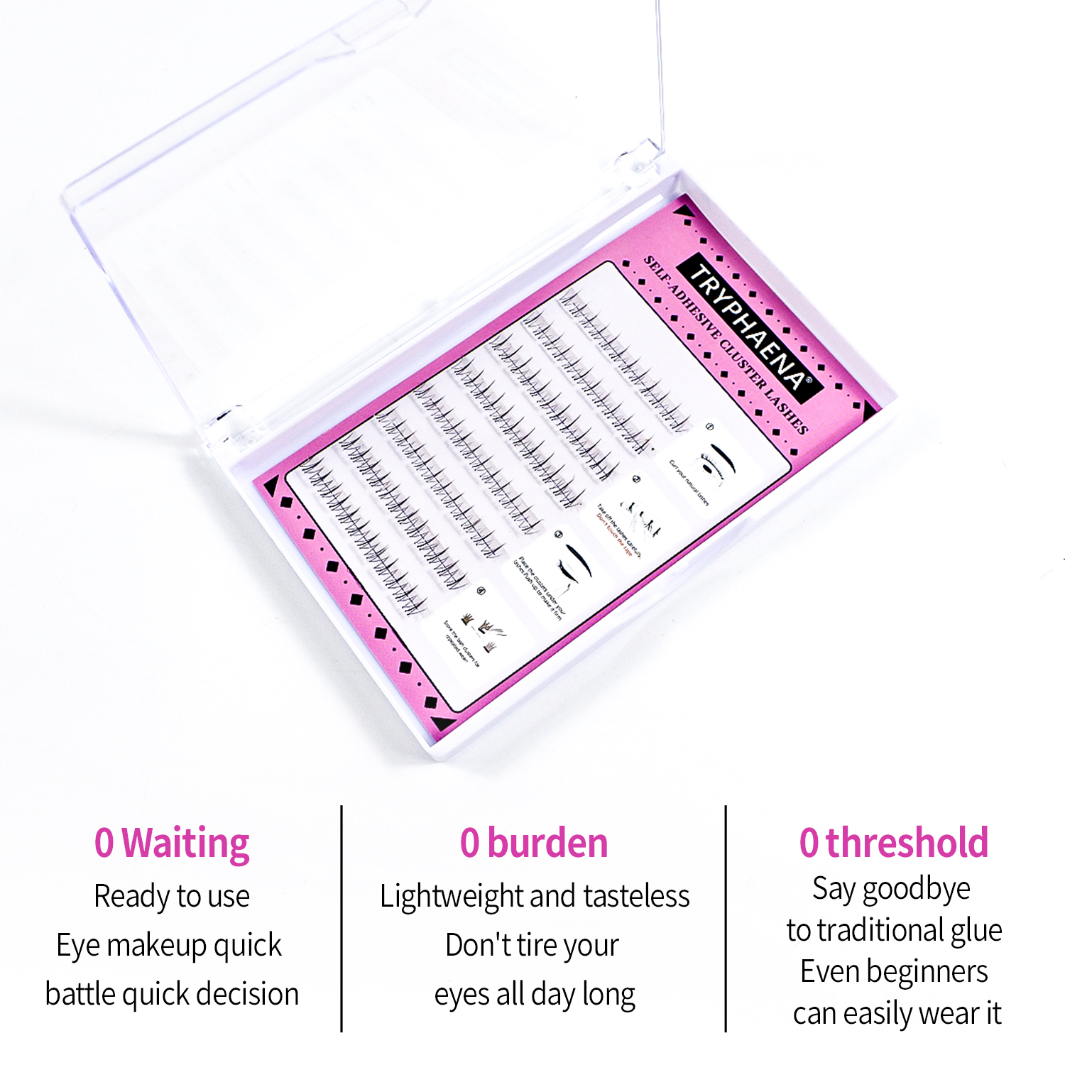 Self Adhesive Bottom Lashes No - Eyelash Extension Anime 评论和价格