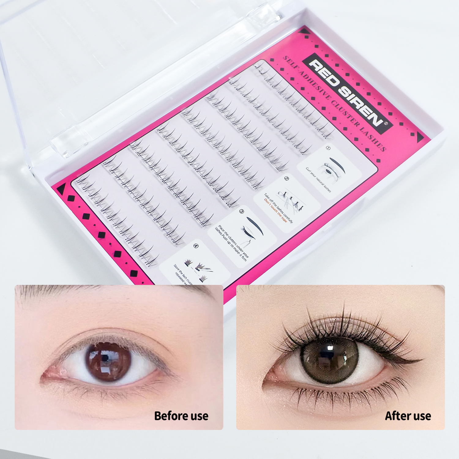 Self Adhesive Bottom Lashes No - Eyelash Extension Anime 评论和价格