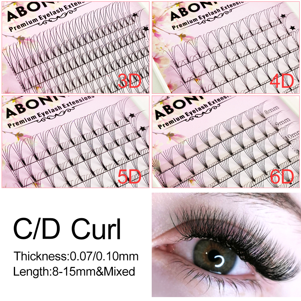 Abonnie 6D Narrow Fan Premade  - Eyelash Extension Japan 评论和价格