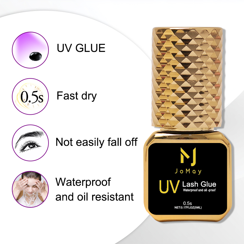 JOMAY Black UV Lash Glue 0.5S  - Eyelash Extension Uv 评论和价格