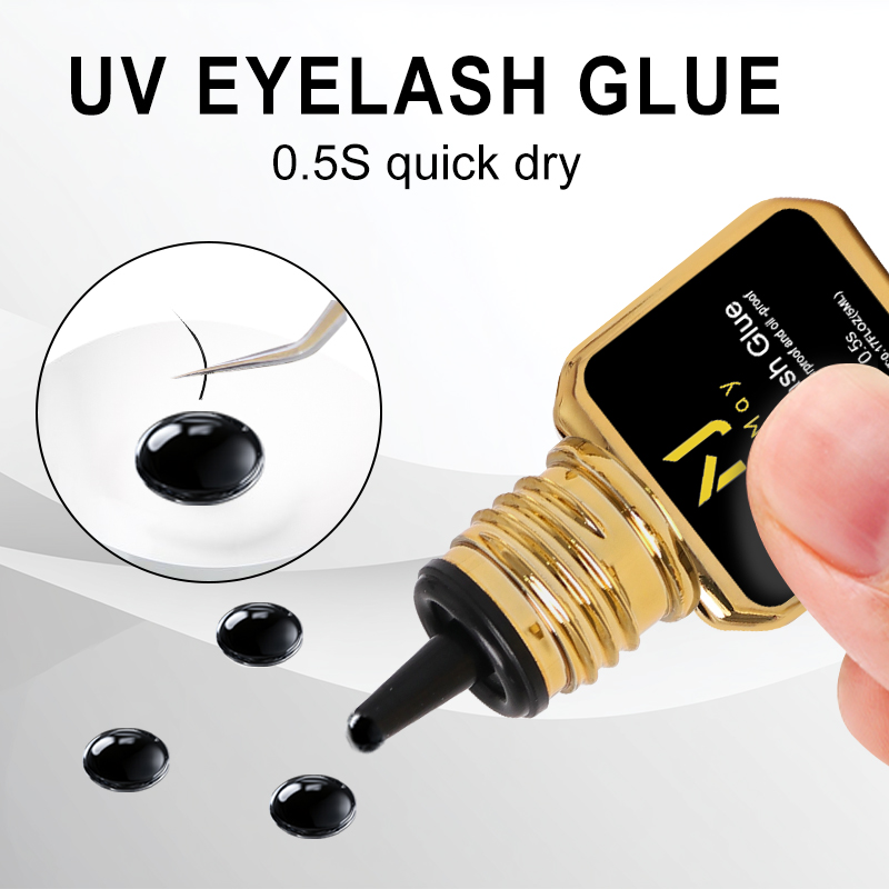 JOMAY Black UV Lash Glue 0.5S  - Eyelash Extension Uv 评论和价格