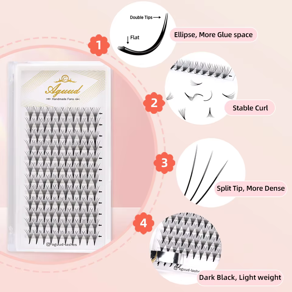 AGUUD Camellia Premade Fans La - Eyelash Extension Japan 评论和价格