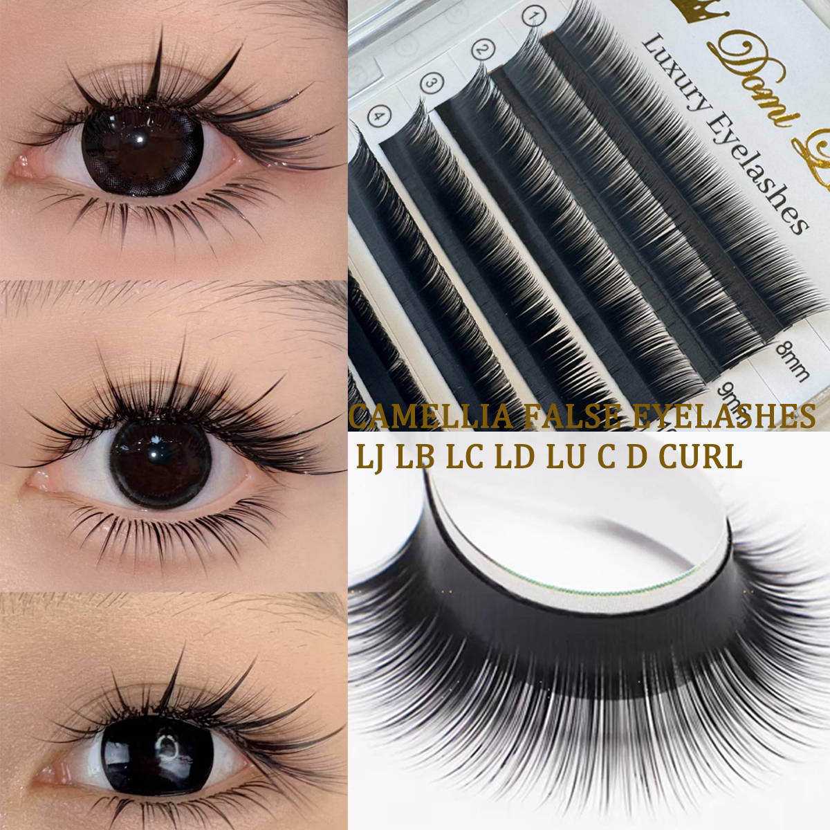 Domi Faux Mink False Individua - Eyelash Extension Anime 评论和价格