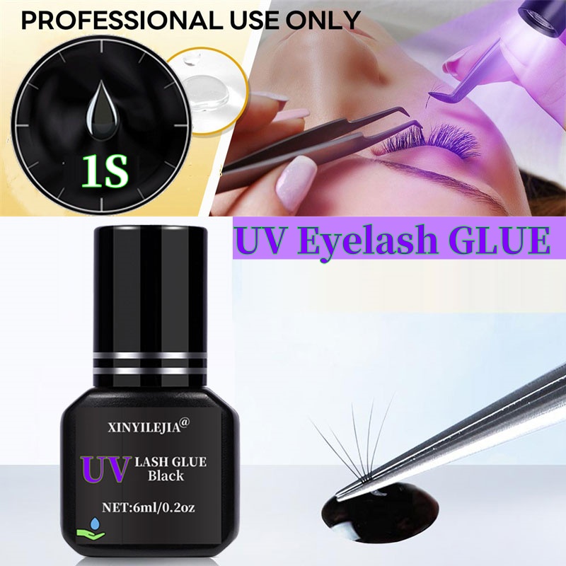 NEW UV Lashes Glue 6ml For Eye - Eyelash Extension Uv 评论和价格