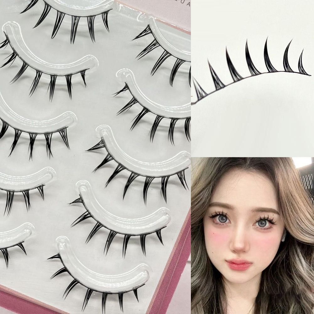 5 Pairs Pack Japanese Cosplay  - Eyelash Extension Anime 评论和价格