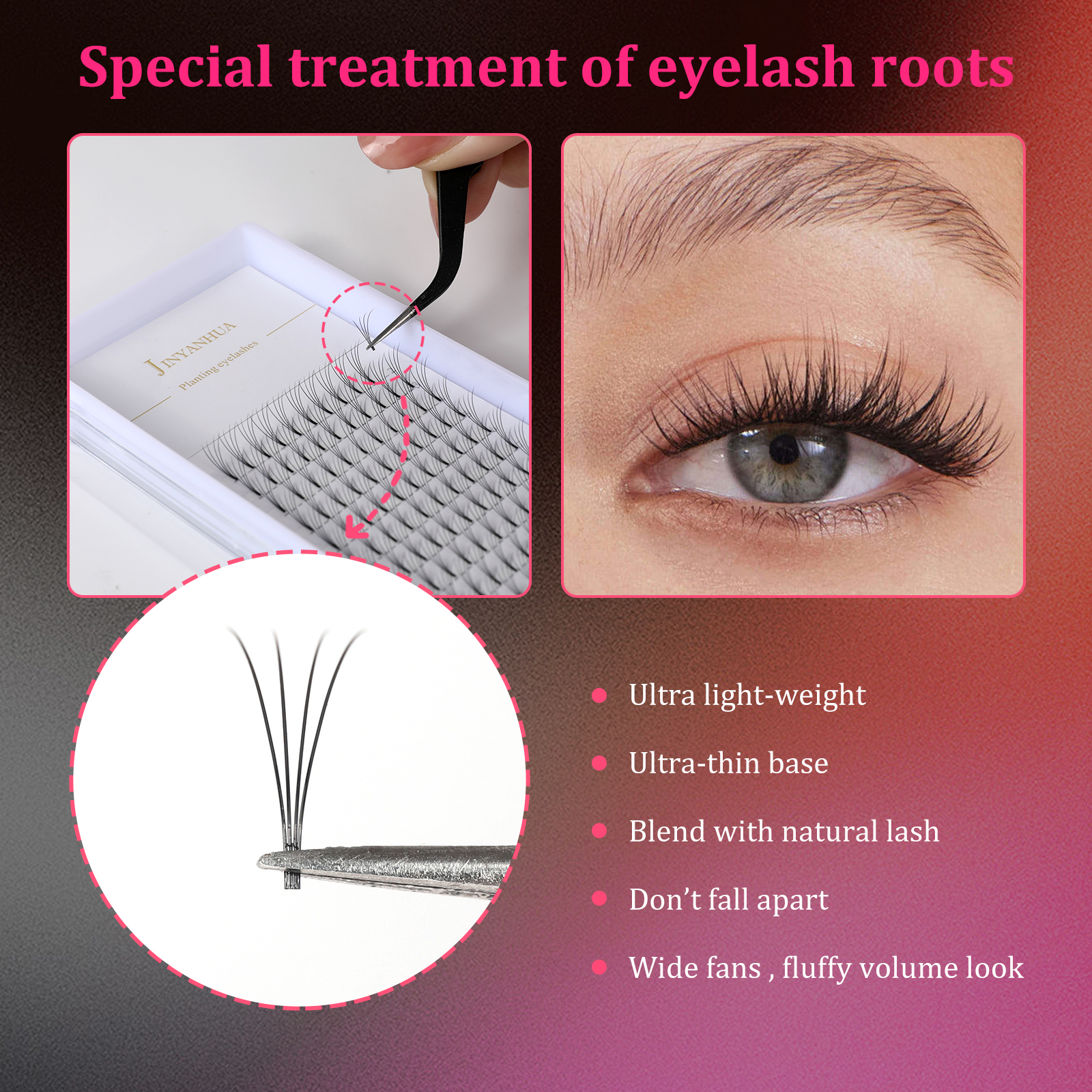 Premade Fans Eyelash Extension - Eyelash Extension Japan 评论和价格