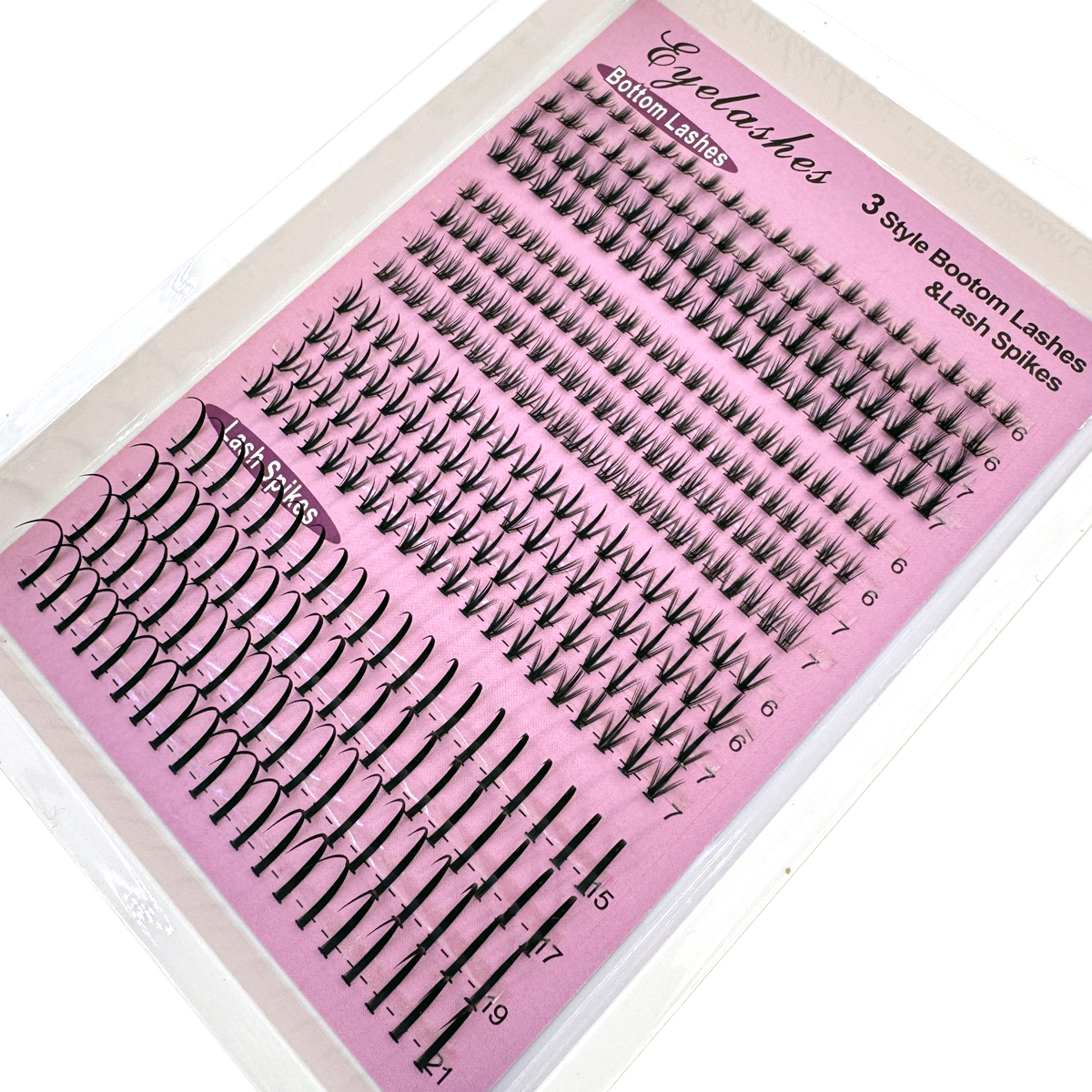 16Rows Bottom&Spiky Lashes Clu - Eyelash Extension Anime 评论和价格