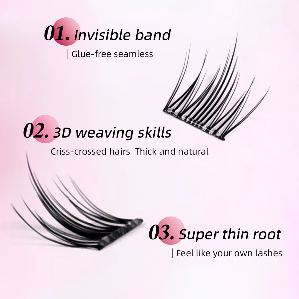 Yelix DIY Self-Adhesive Cluste - Eyelash Extension Anime 评论和价格