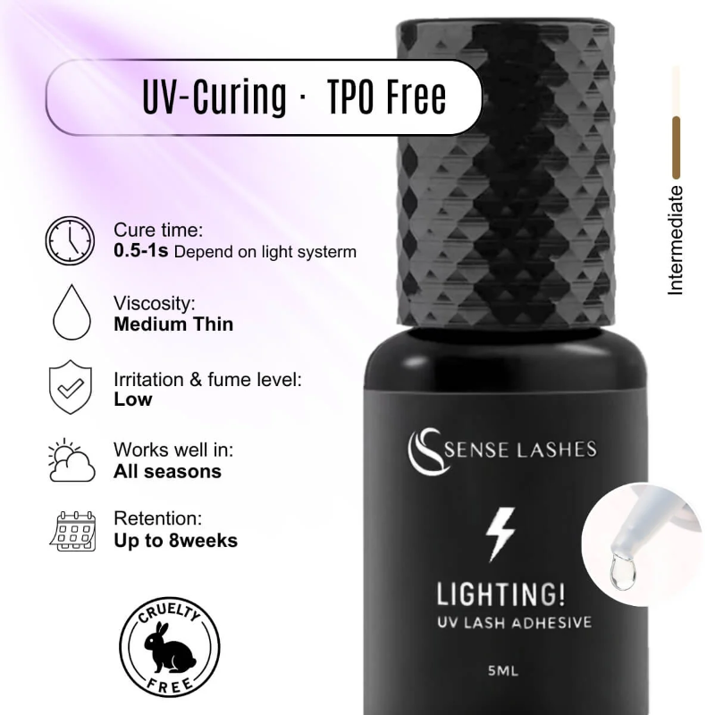 5ml UV Lash Glue for Eyelash E - Eyelash Extension Uv 评论和价格