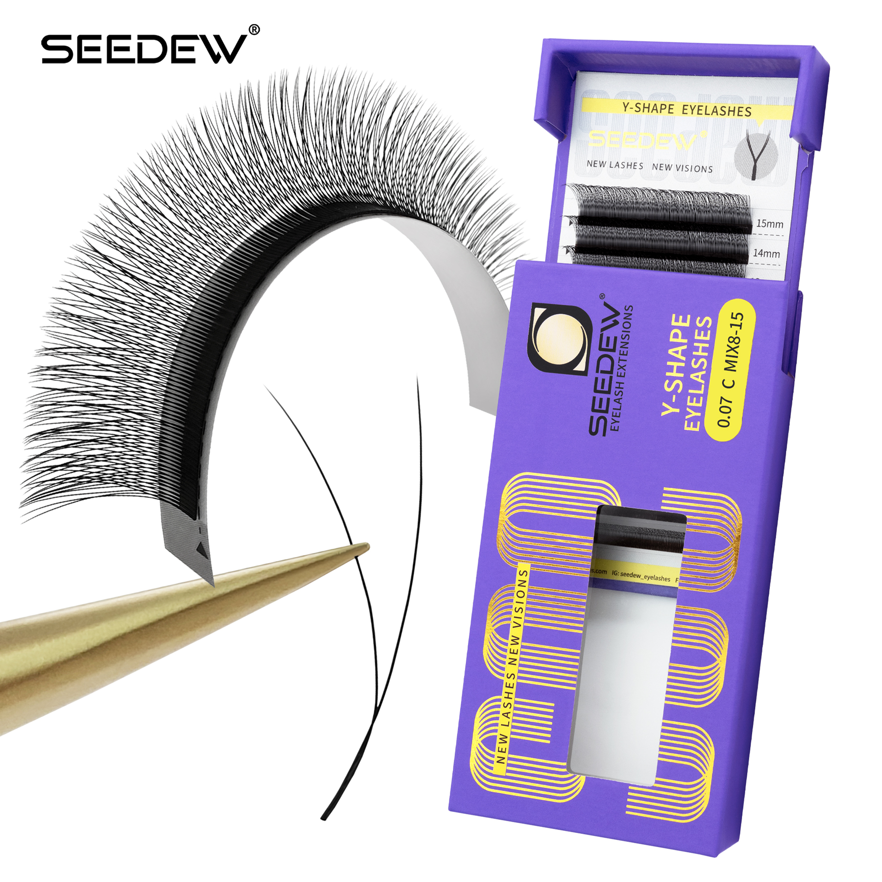 SEEDEW 0.07/0.10 Single Tip 2D - Eyelash Extension Anime 评论和价格