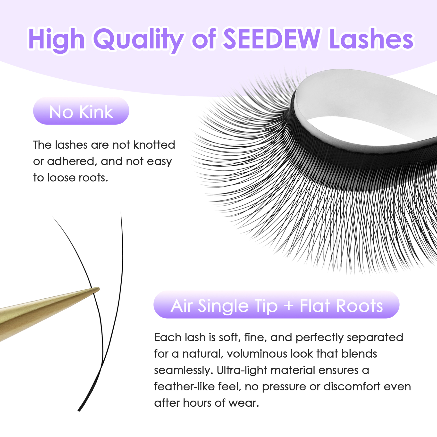 SEEDEW 0.07/0.10 Single Tip 2D - Eyelash Extension Anime 评论和价格