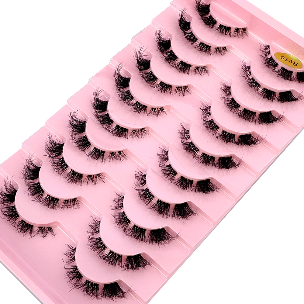 Invisible Band Segmented Lashe - Eyelash Extension Cat Eye Wispy 评论和价格