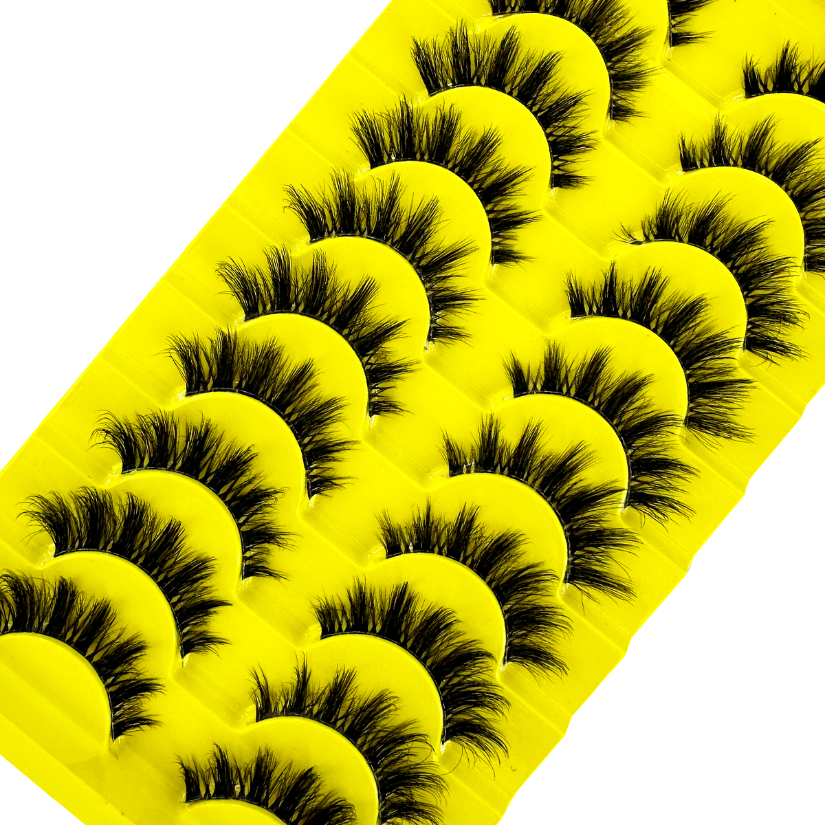 10 Pairs Cat Eye Lashes Natura - Eyelash Extension Cat Eye Wispy 评论和价格