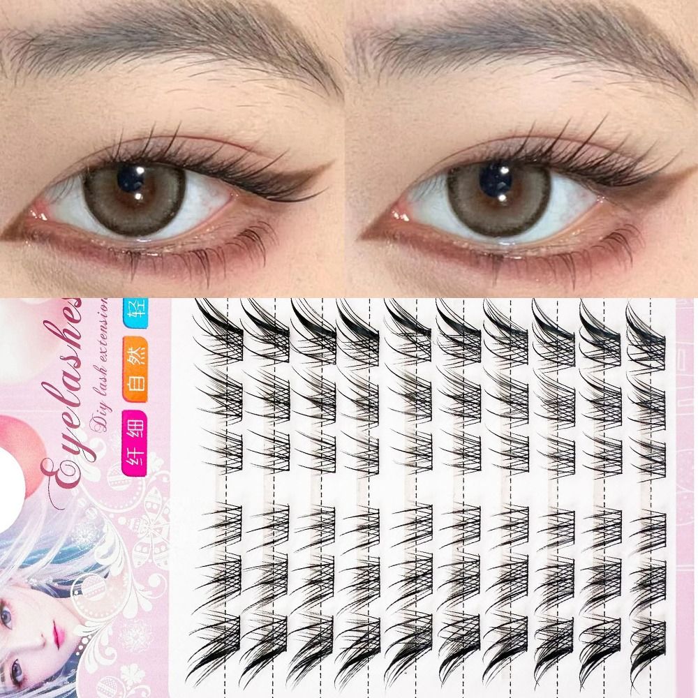 Women Beauty 3D Cat Eye Cluste - Eyelash Extension Cat Eye Wispy 评论和价格